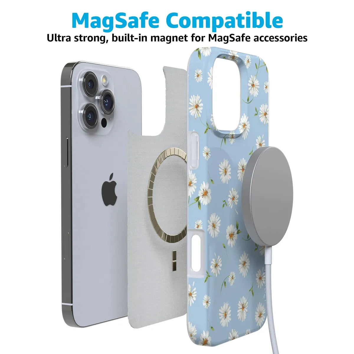 Daisy Daydream | Baby Blue Floral Case iPhone Case get.casely