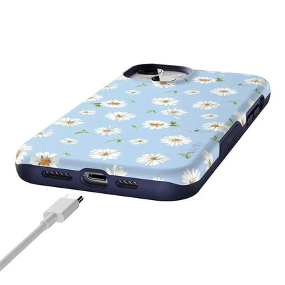 Daisy Daydream | Baby Blue Floral Case iPhone Case get.casely