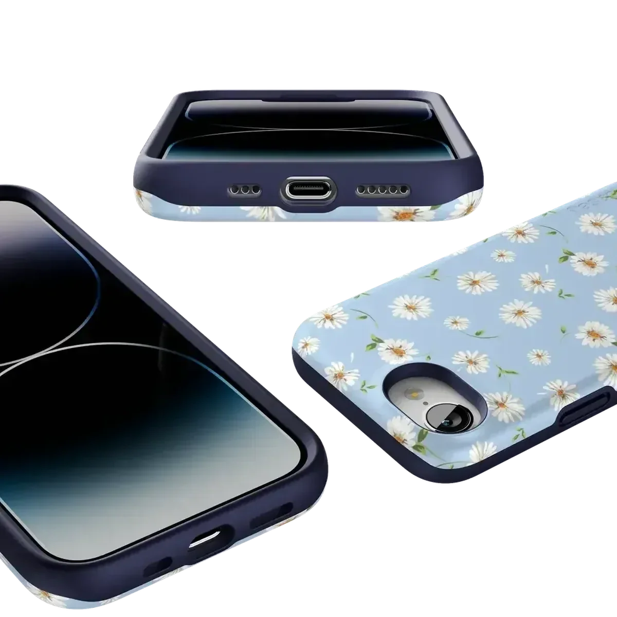Daisy Daydream | Baby Blue Floral Case iPhone Case get.casely