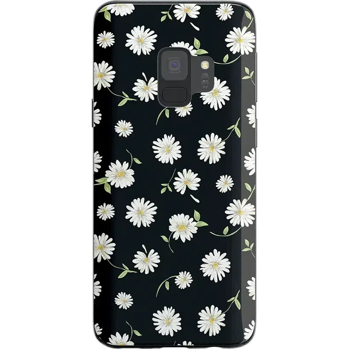 Daisy Daydream | Black Floral Samsung Case Samsung Case get.casely Classic Galaxy S9 Plus