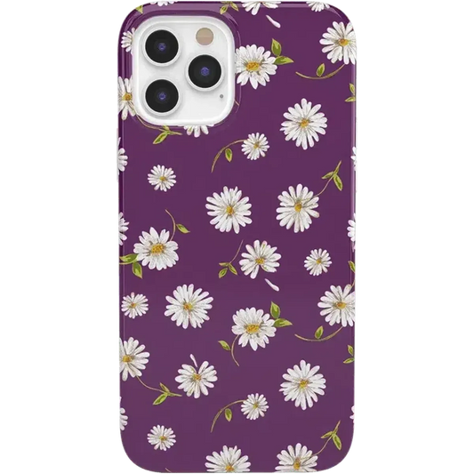 Daisy Daydream | Plum Purple Floral Case iPhone Case get.casely Classic iPhone 12 Pro