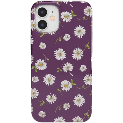 Daisy Daydream | Plum Purple Floral Case iPhone Case get.casely Classic iPhone 12