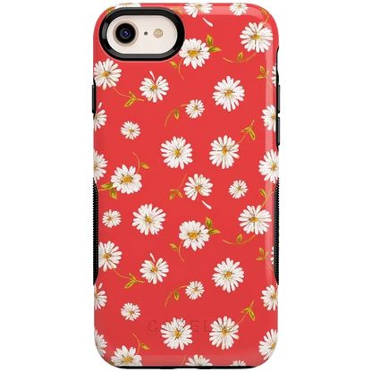 Daisy Daydream | Red Coral Floral Case iPhone Case get.casely Bold iPhone 6/7/8