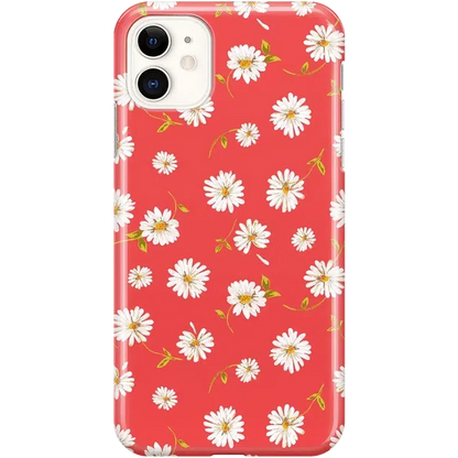 Daisy Daydream | Red Coral Floral Case iPhone Case get.casely Classic iPhone 11