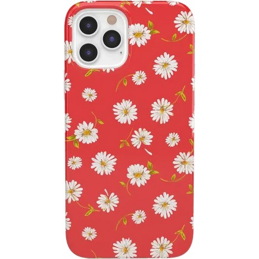 Daisy Daydream | Red Coral Floral Case iPhone Case get.casely Classic iPhone 12 Pro Max