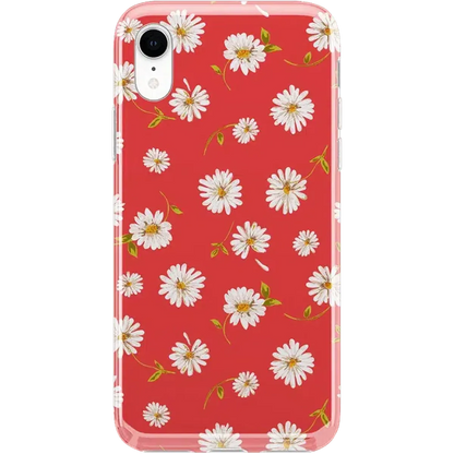 Daisy Daydream | Red Coral Floral Case iPhone Case get.casely Classic iPhone XR