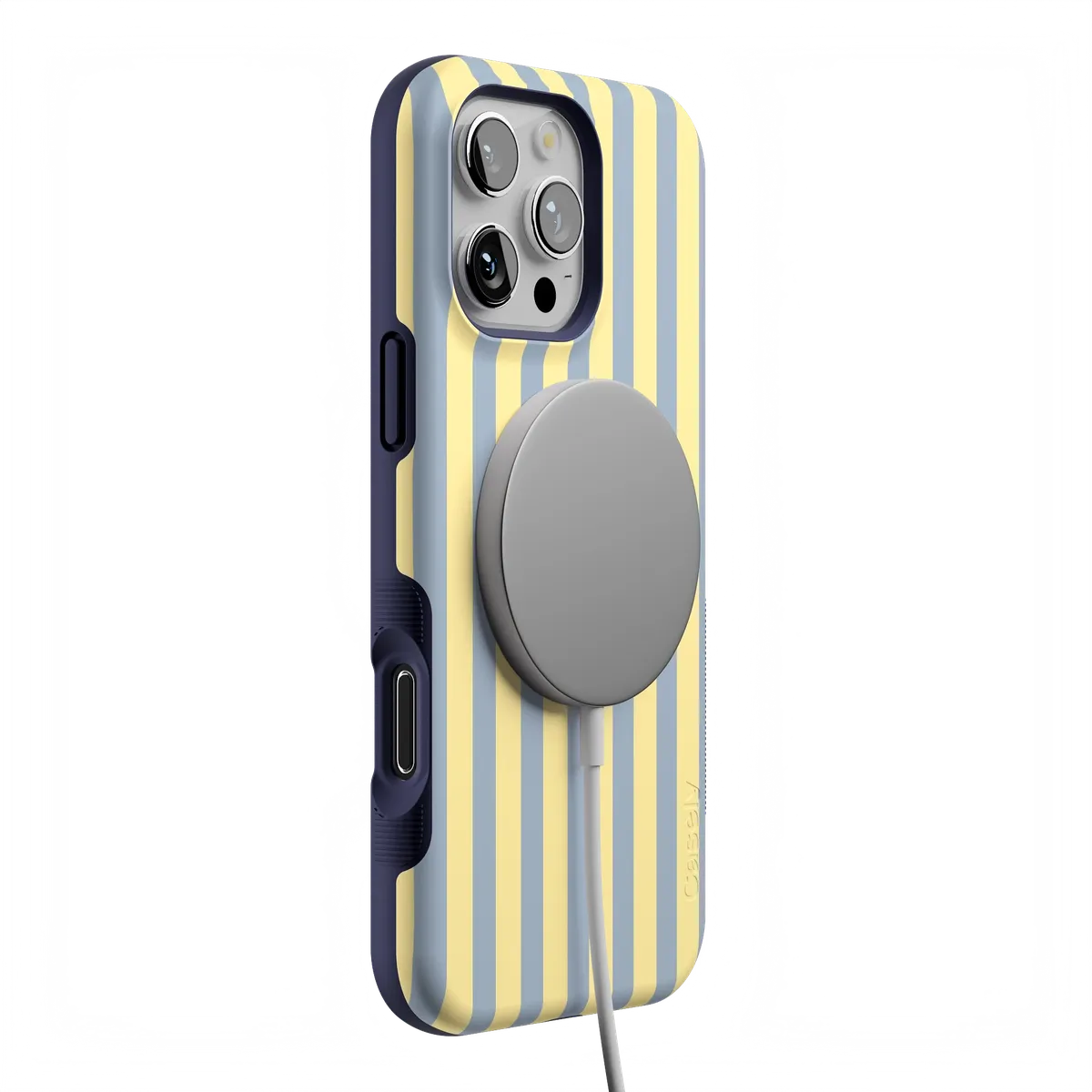 Coastline Stripes | Blue & Yellow Case