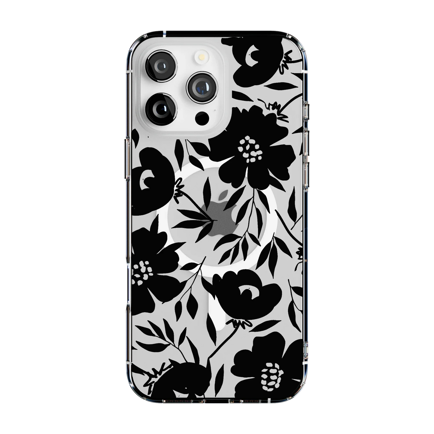 Dark Fantasy | Contrast Floral Case iPhone Case get.casely Clear + MagSafe® iPhone 16 Pro Max