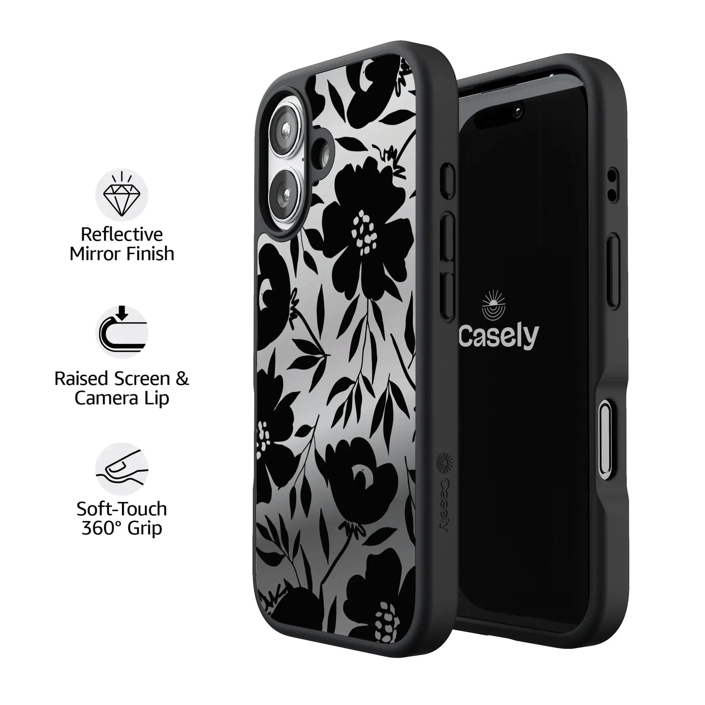 Dark Fantasy | Contrast Floral Case iPhone Case get.casely