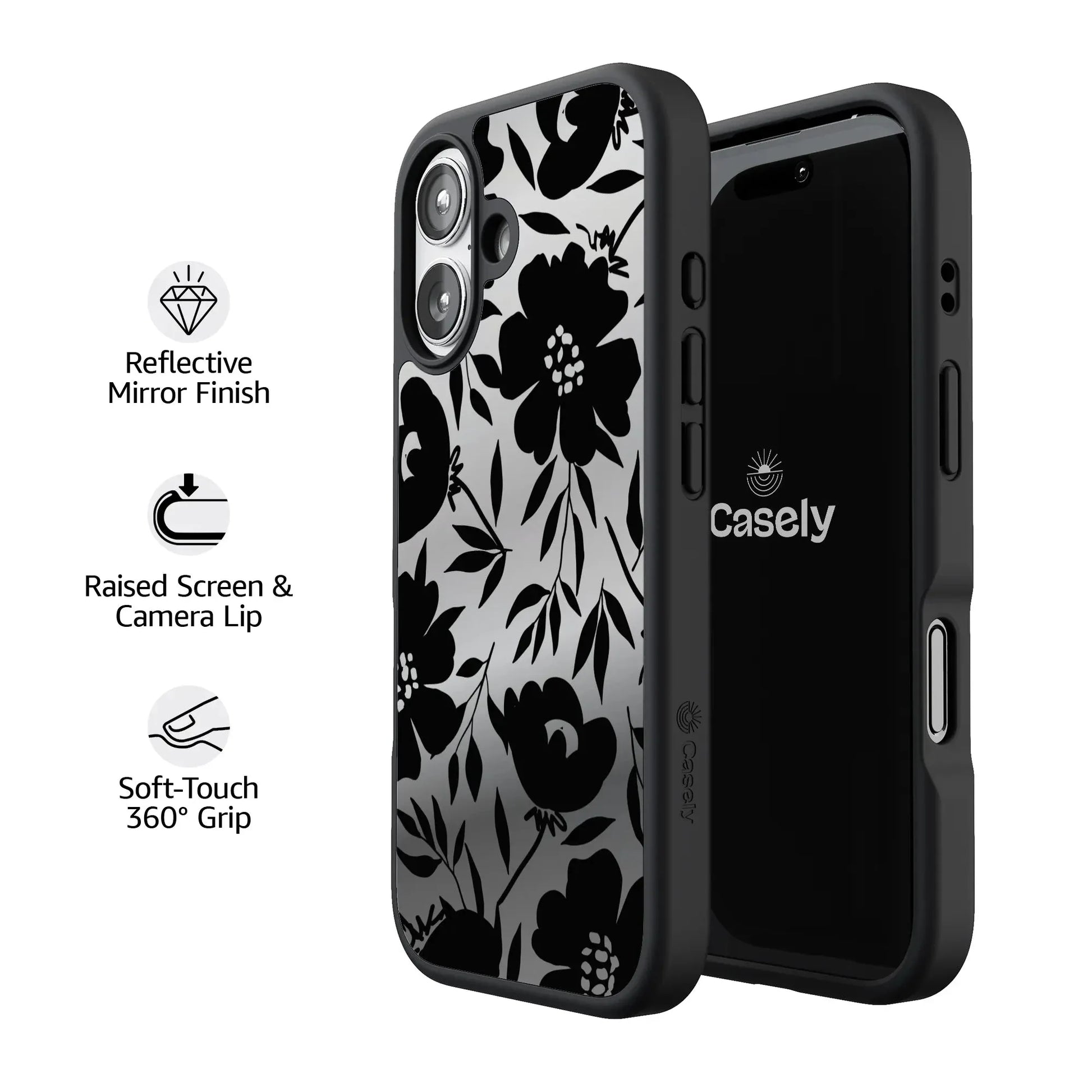 Dark Fantasy | Contrast Floral Case iPhone Case get.casely