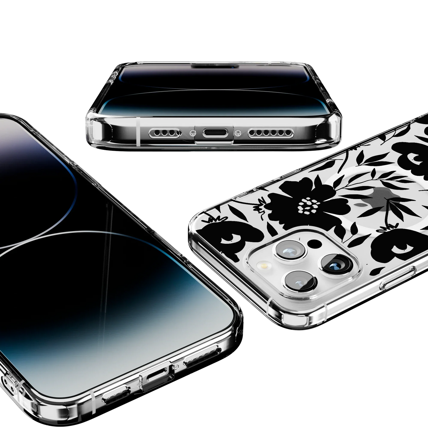 Dark Fantasy | Contrast Floral Case iPhone Case get.casely
