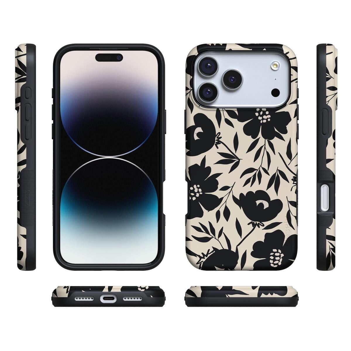 Dark Fantasy | Contrast Floral Case iPhone Case get.casely