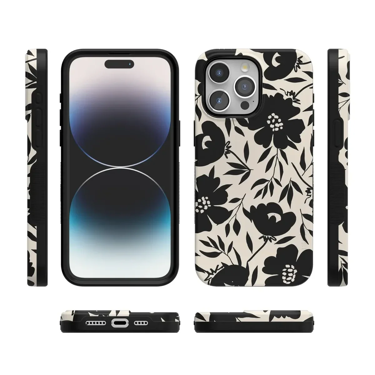 Dark Fantasy | Contrast Floral Case iPhone Case get.casely
