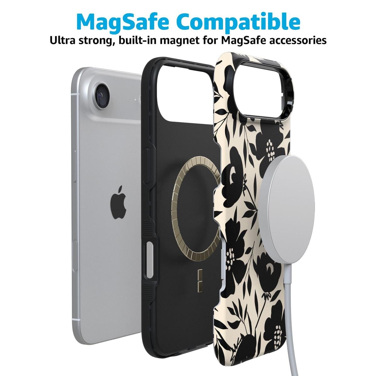 Dark Fantasy | Contrast Floral Case iPhone Case get.casely