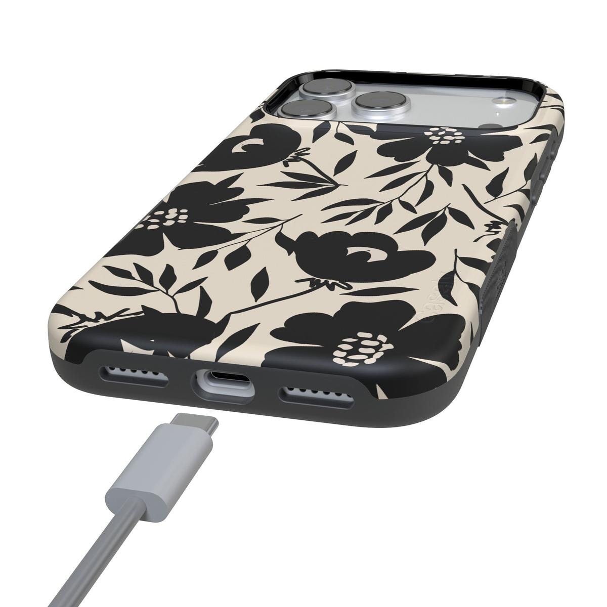 Dark Fantasy | Contrast Floral Case iPhone Case get.casely