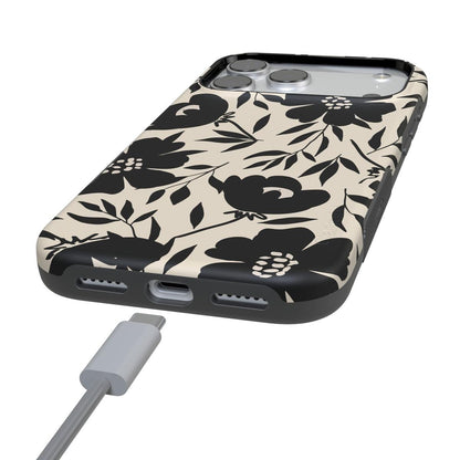 Dark Fantasy | Contrast Floral Case iPhone Case get.casely