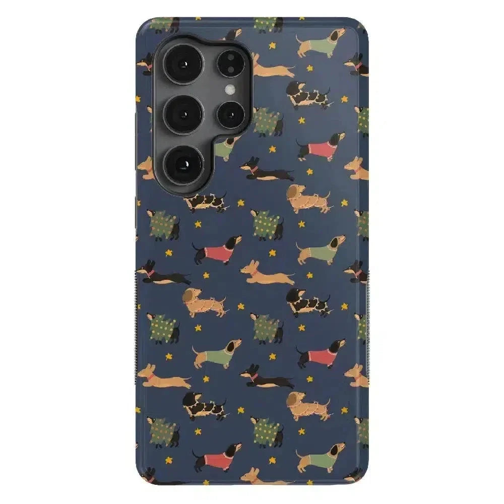 Dashing Doxies | Dachshund Dog Case Phone Case Casetry Bold Flex + MagSafe® Galaxy S25 Ultra