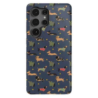 Dashing Doxies | Dachshund Dog Case Phone Case Casetry Bold Flex + MagSafe® Galaxy S25 Ultra