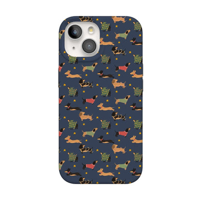 Dashing Doxies | Dachshund Dog Case Phone Case Casetry Classic + MagSafe® iPhone 15