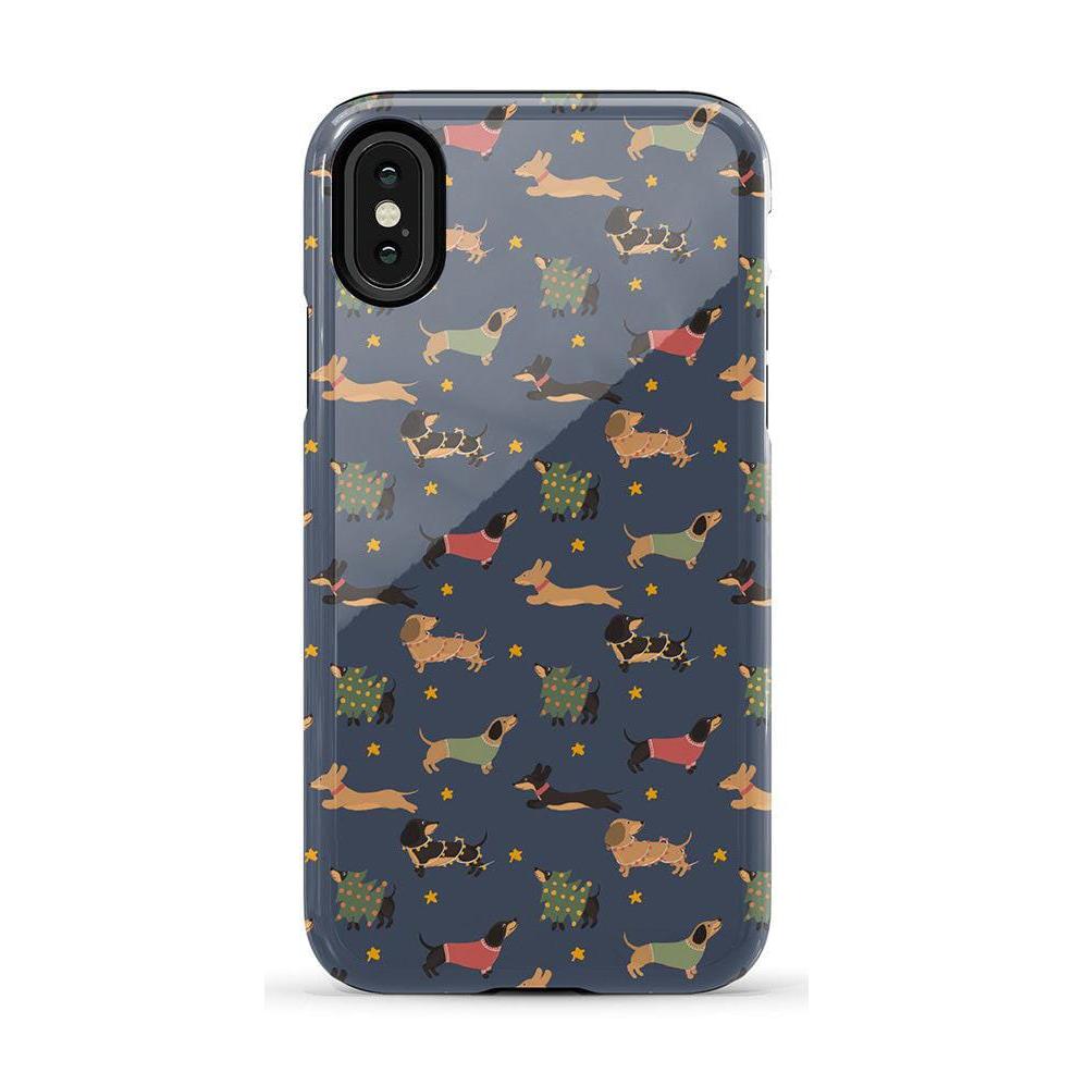Dashing Doxies | Dachshund Dog Case Phone Case Casetry Essential iPhone X / XS