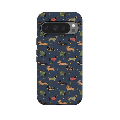 Dashing Doxies | Dachshund Dog Case Phone Case Casetry Essential + MagSafe® Google Pixel 10 Pro
