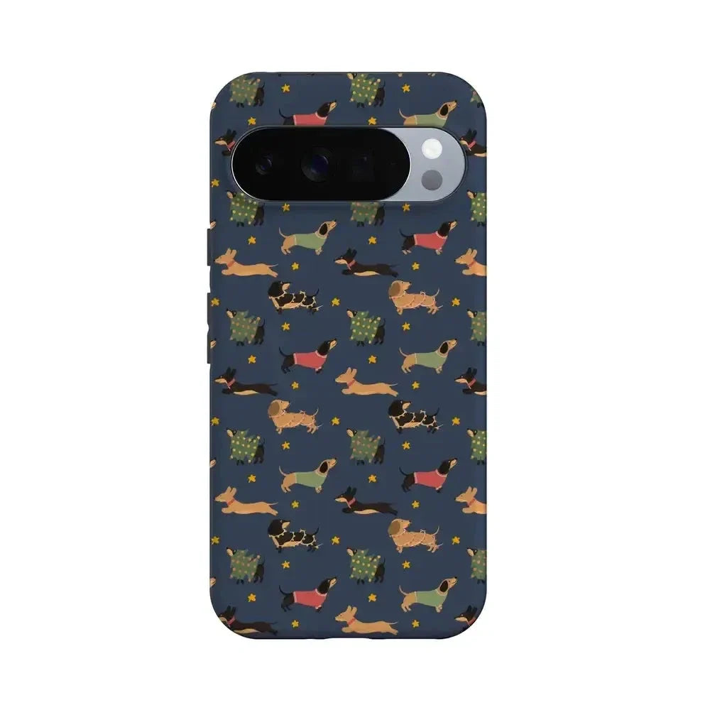 Dashing Doxies | Dachshund Dog Case Phone Case Casetry Essential + MagSafe® Google Pixel 10 Pro XL