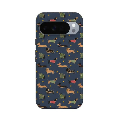 Dashing Doxies | Dachshund Dog Case Phone Case Casetry Essential + MagSafe® Google Pixel 10 Pro XL