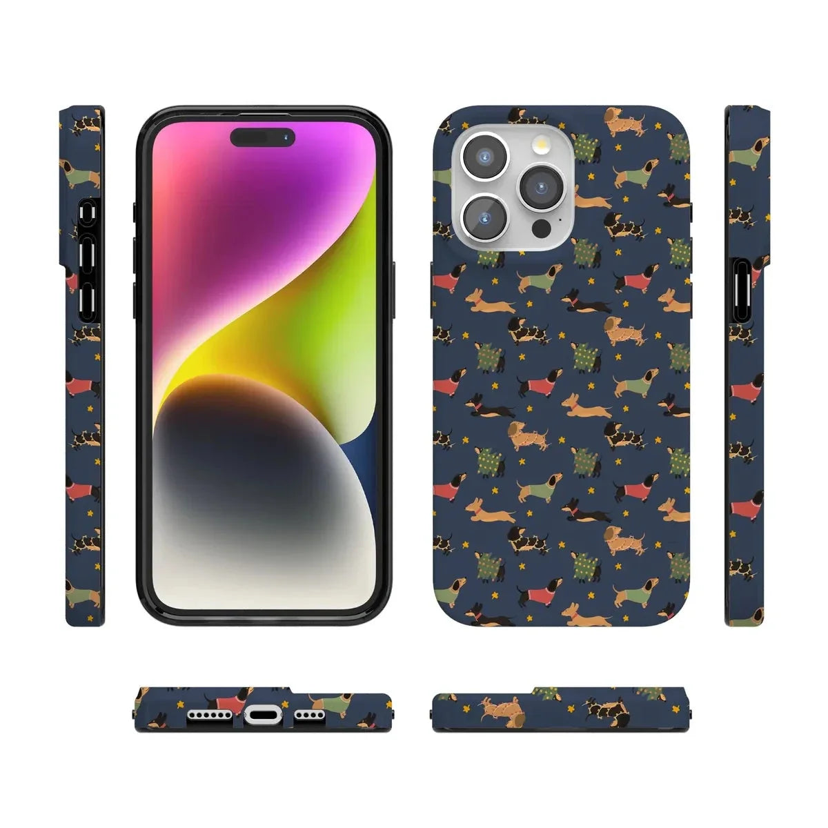 Dashing Doxies | Dachshund Dog Case Phone Case Casetry