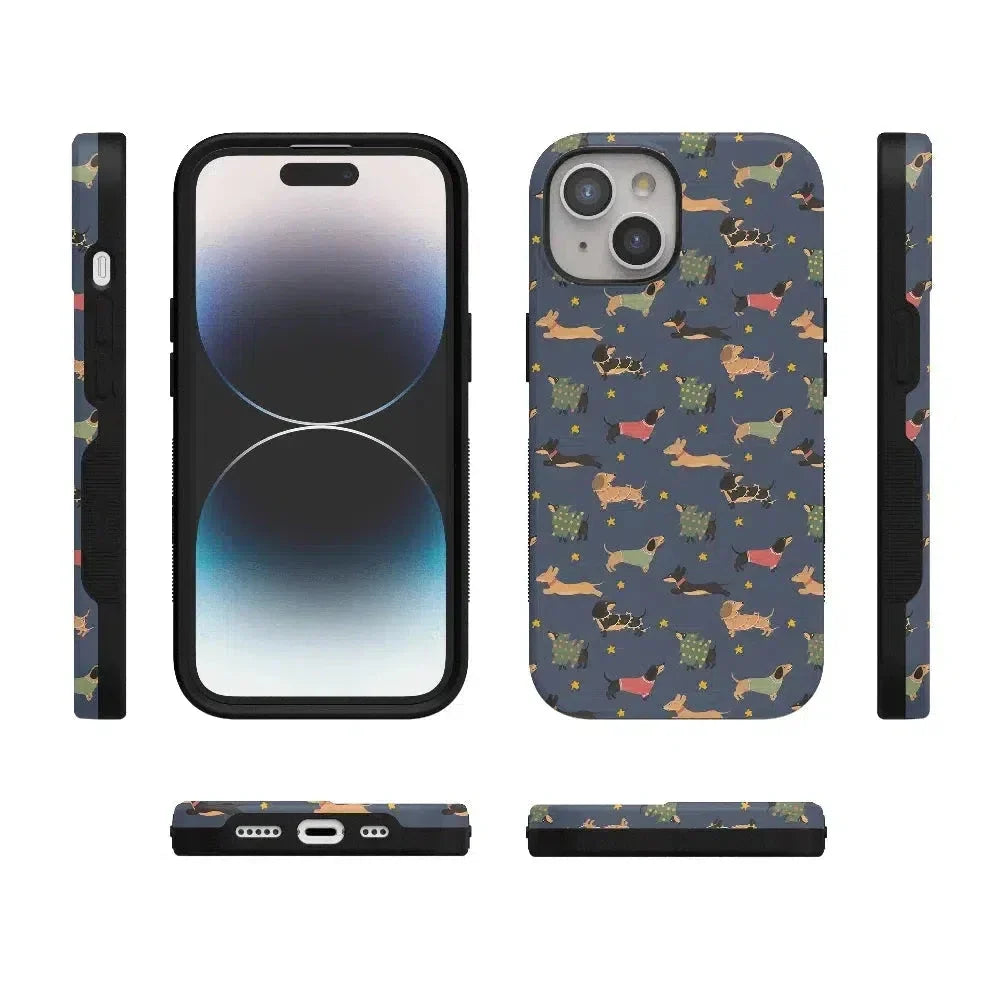 Dashing Doxies | Dachshund Dog Case Phone Case Casetry
