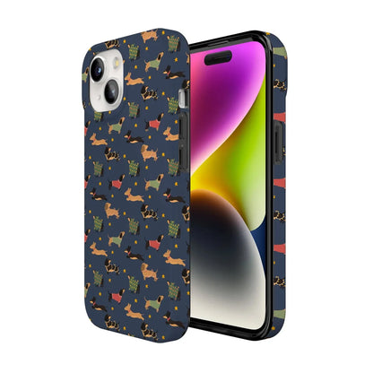 Dashing Doxies | Dachshund Dog Case Phone Case Casetry