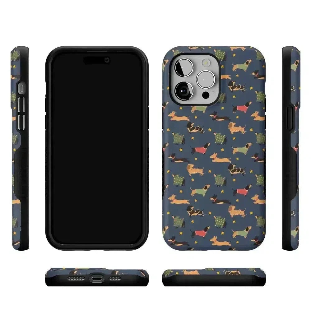 Dashing Doxies | Dachshund Dog Case Phone Case Casetry