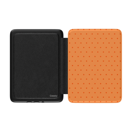 On the Dot | Orange Polka Dot Kindle Case