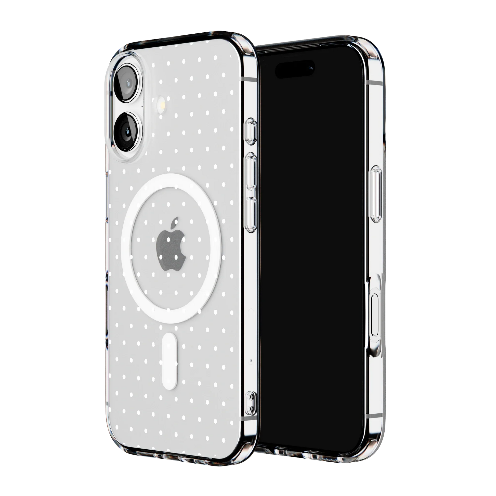 On the Dot | White Polka Dot Case