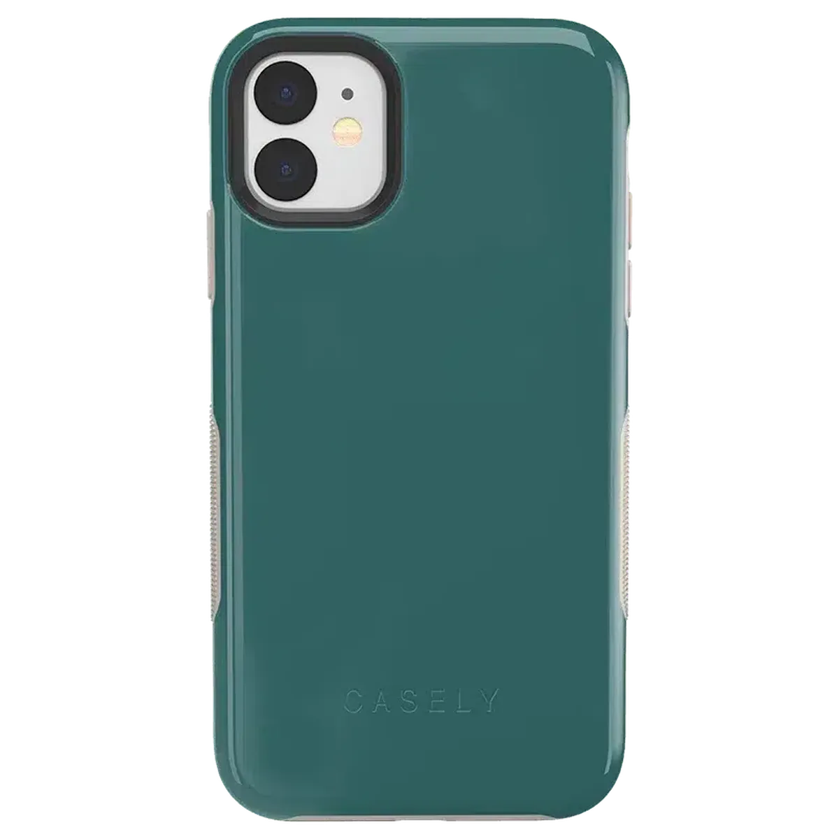 Deep Teal on Nude | Ultra-Protective Bold Case iPhone Case get.casely Bold iPhone 11