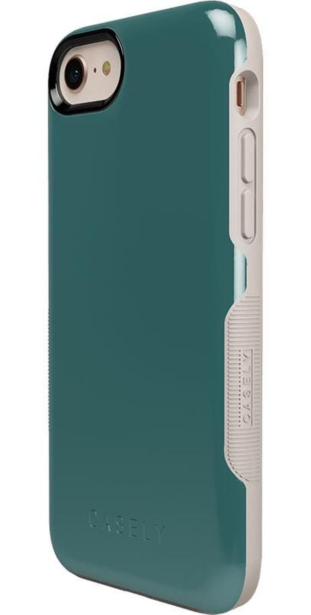Deep Teal on Nude | Ultra-Protective Bold Case iPhone Case get.casely