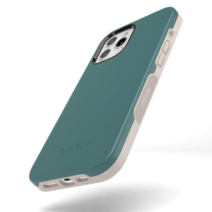 Deep Teal on Nude | Ultra-Protective Bold Case iPhone Case get.casely
