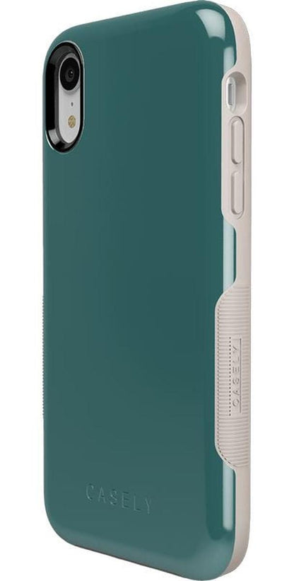 Deep Teal on Nude | Ultra-Protective Bold Case iPhone Case get.casely