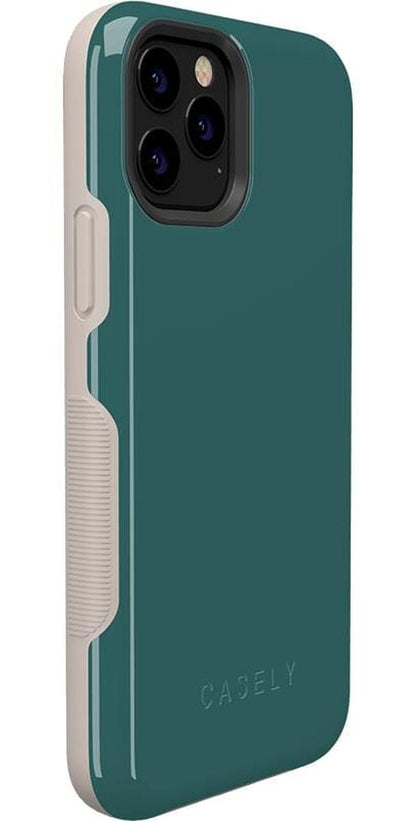 Deep Teal on Nude | Ultra-Protective Bold Case iPhone Case get.casely