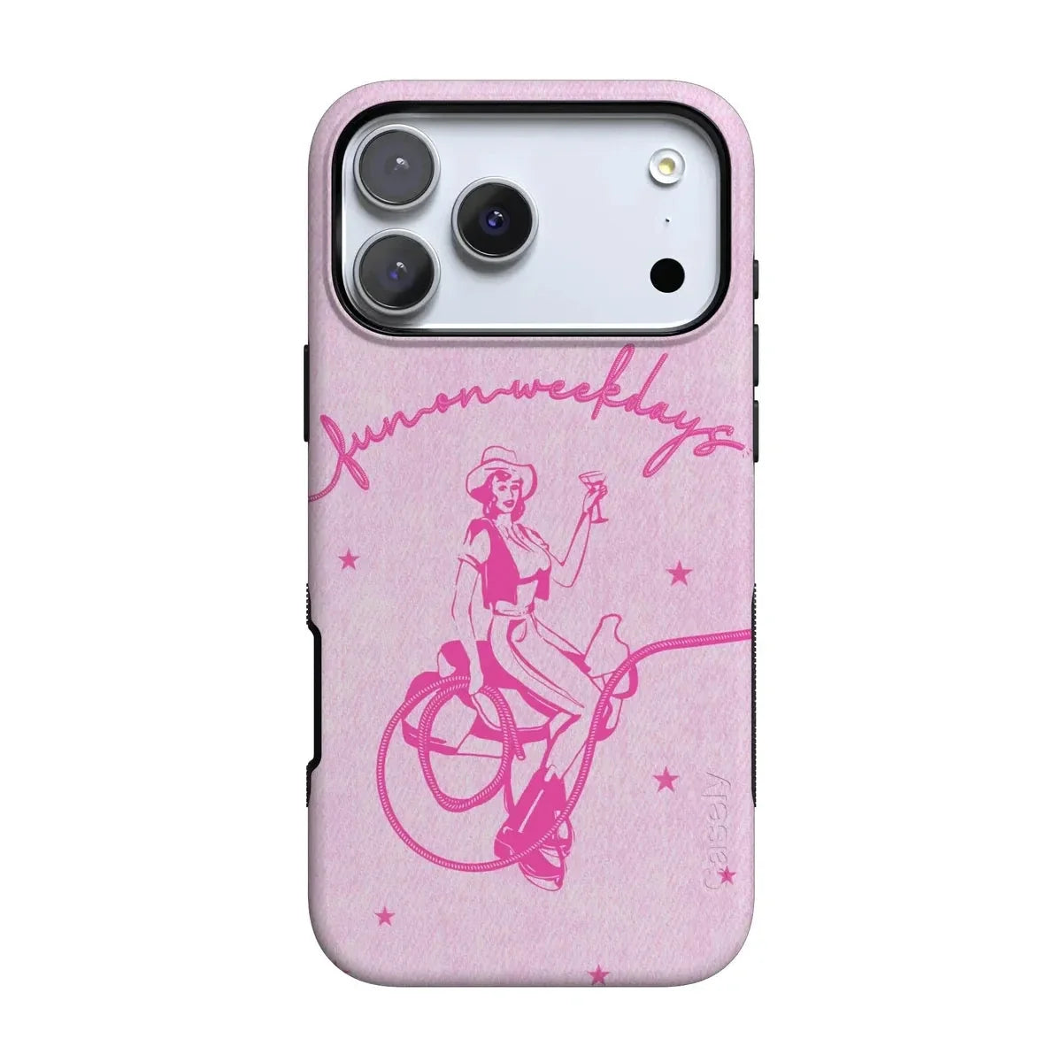 Denim Cowgirl | Fun on Weekdays Case iPhone Case get.casely Bold Flex + MagSafe® iPhone 17 Pro
