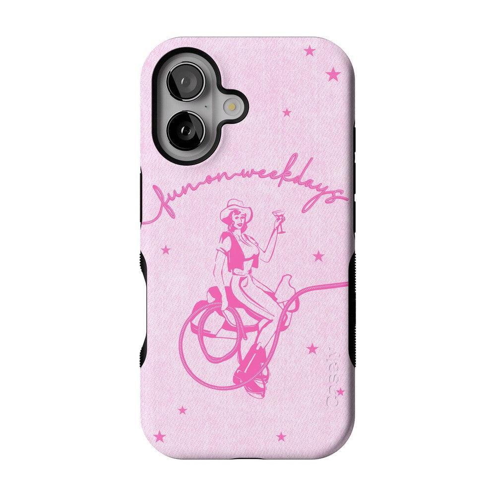 Denim Cowgirl | Fun on Weekdays Case iPhone Case get.casely Bold + MagSafe® iPhone 16