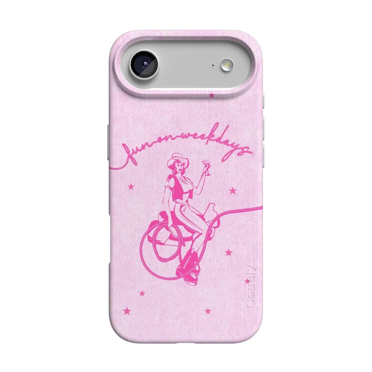 Denim Cowgirl | Fun on Weekdays Case iPhone Case get.casely Classic + MagSafe® iPhone 17 Air
