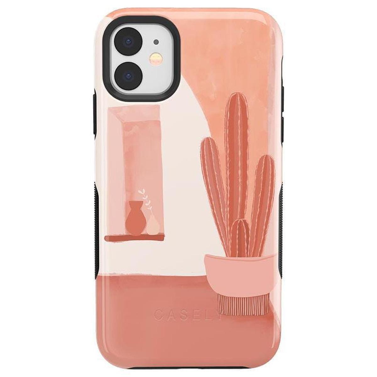 Desert Daze | Peachy Cactus Case iPhone Case get.casely Bold iPhone 11