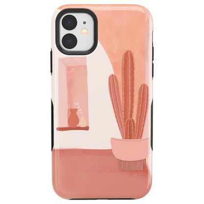 Desert Daze | Peachy Cactus Case iPhone Case get.casely Bold iPhone 11