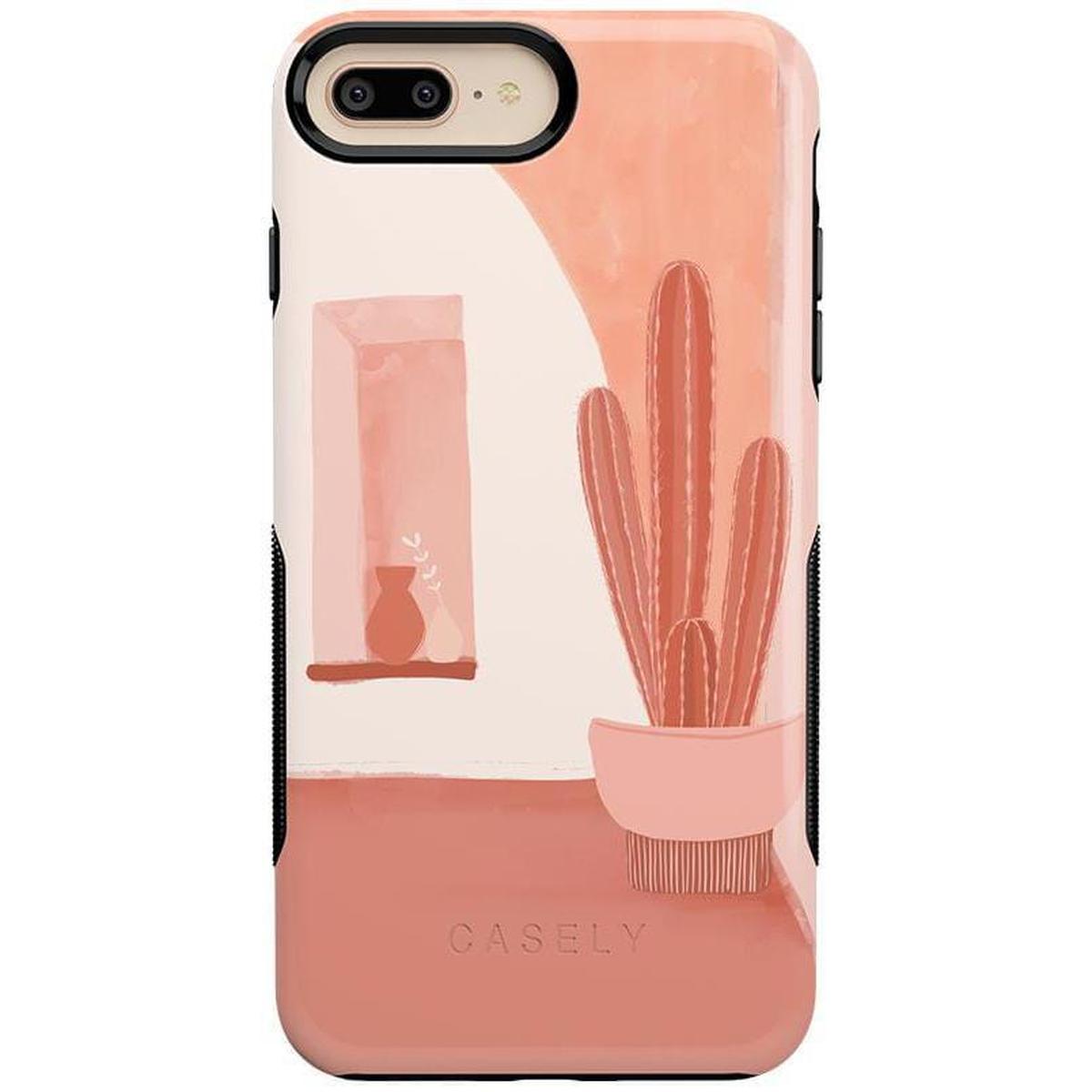 Desert Daze | Peachy Cactus Case iPhone Case get.casely Bold iPhone 6/7/8 Plus