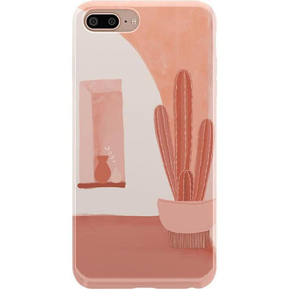 Desert Daze | Peachy Cactus Case iPhone Case get.casely Classic iPhone 6/7/8 Plus