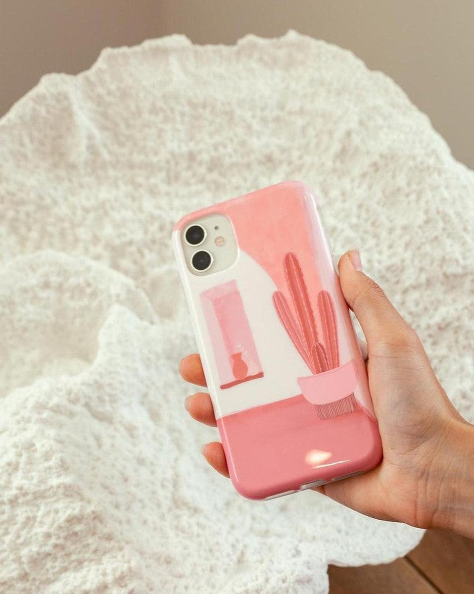 Desert Daze | Peachy Cactus Case iPhone Case get.casely