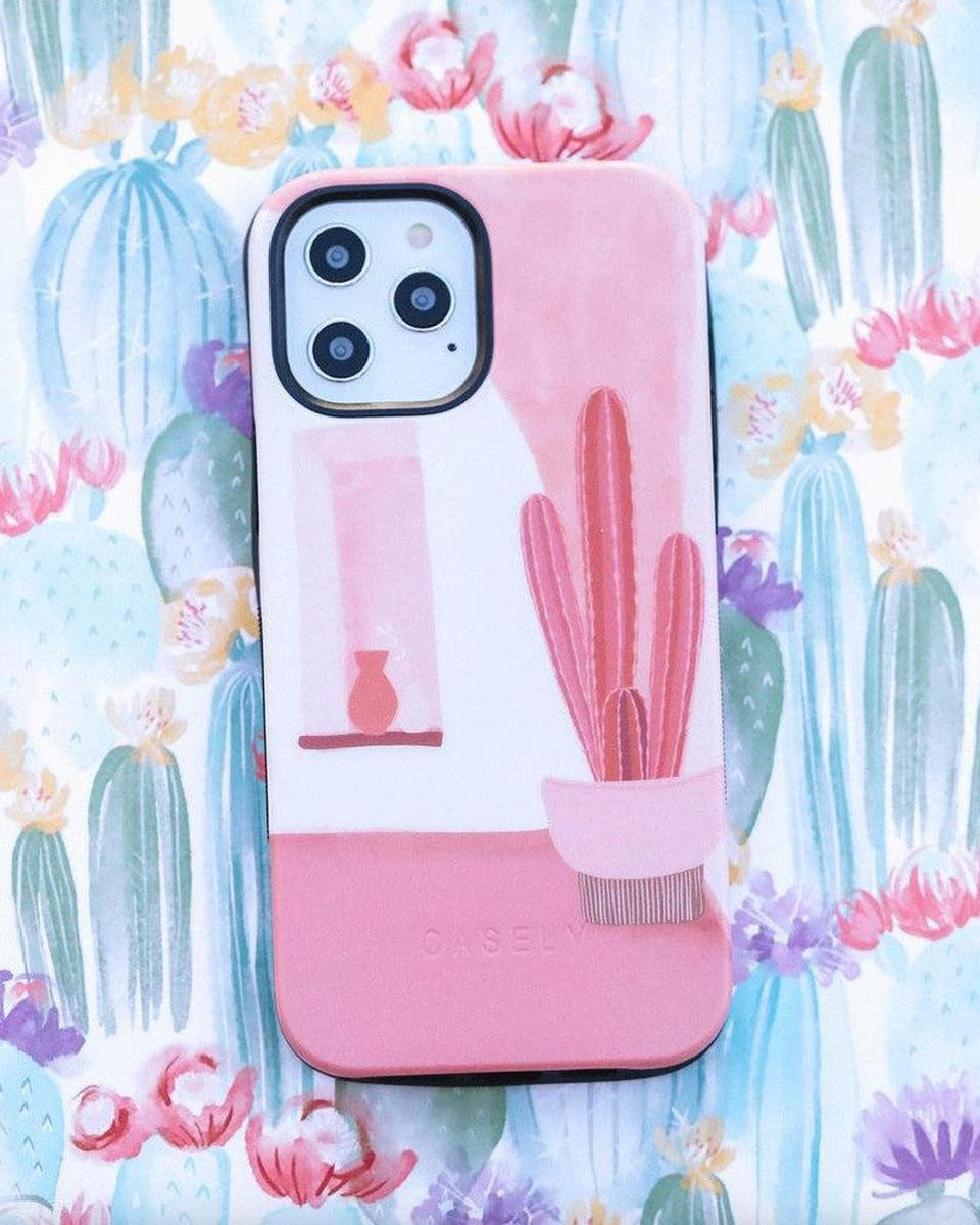 Desert Daze | Peachy Cactus Case iPhone Case get.casely