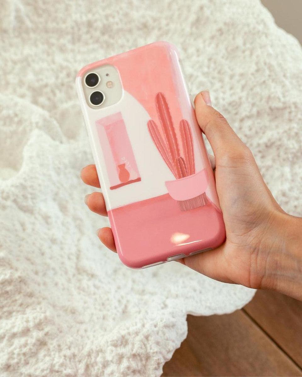 Desert Daze | Peachy Cactus Samsung Case Samsung Case get.casely