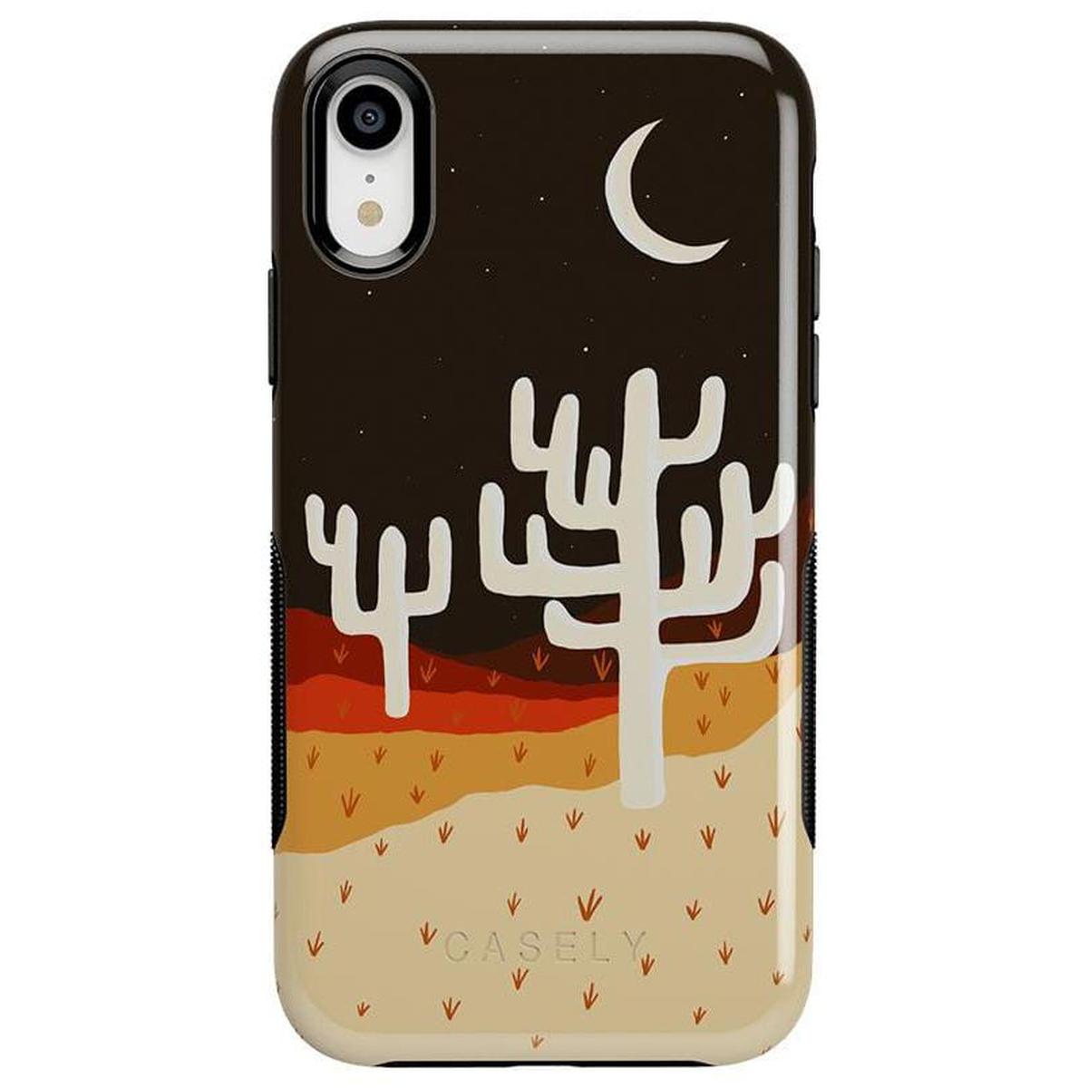 Desert Nights | Cactus Colorblock Case iPhone Case get.casely Bold iPhone XR