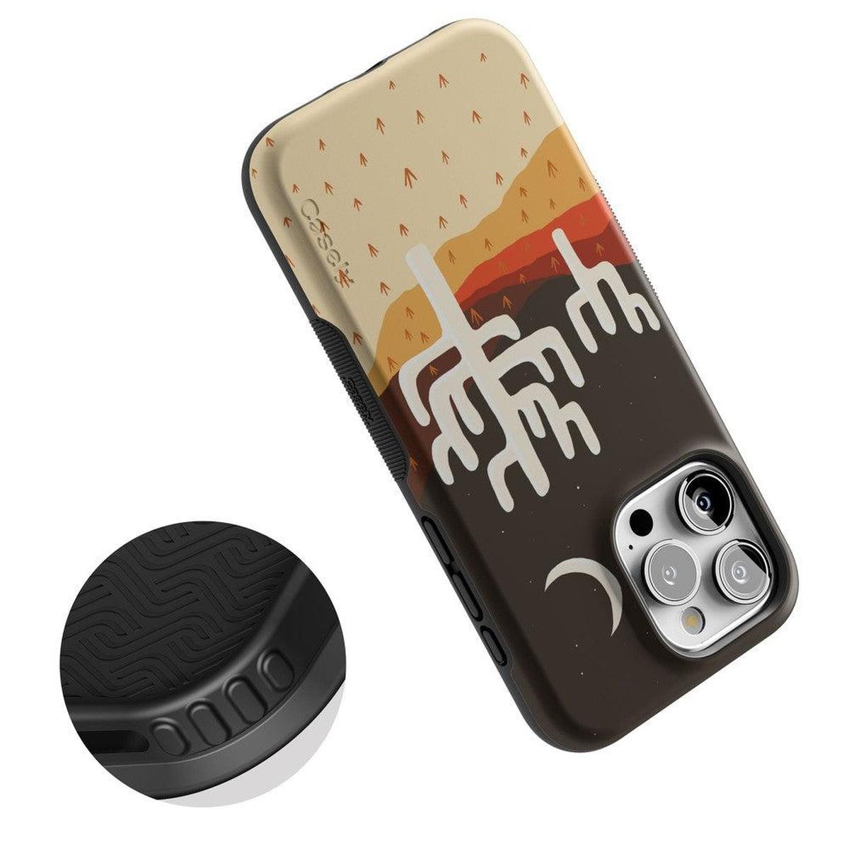 Desert Nights | Cactus Colorblock Case iPhone Case get.casely